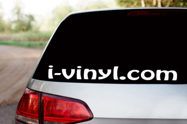 Create your own custom windshield decal